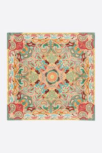 Sjaaltje paisley caleidoscoop geel