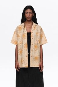 Oversize-Hemdbluse Baumwolle Struktur Bimba by the south