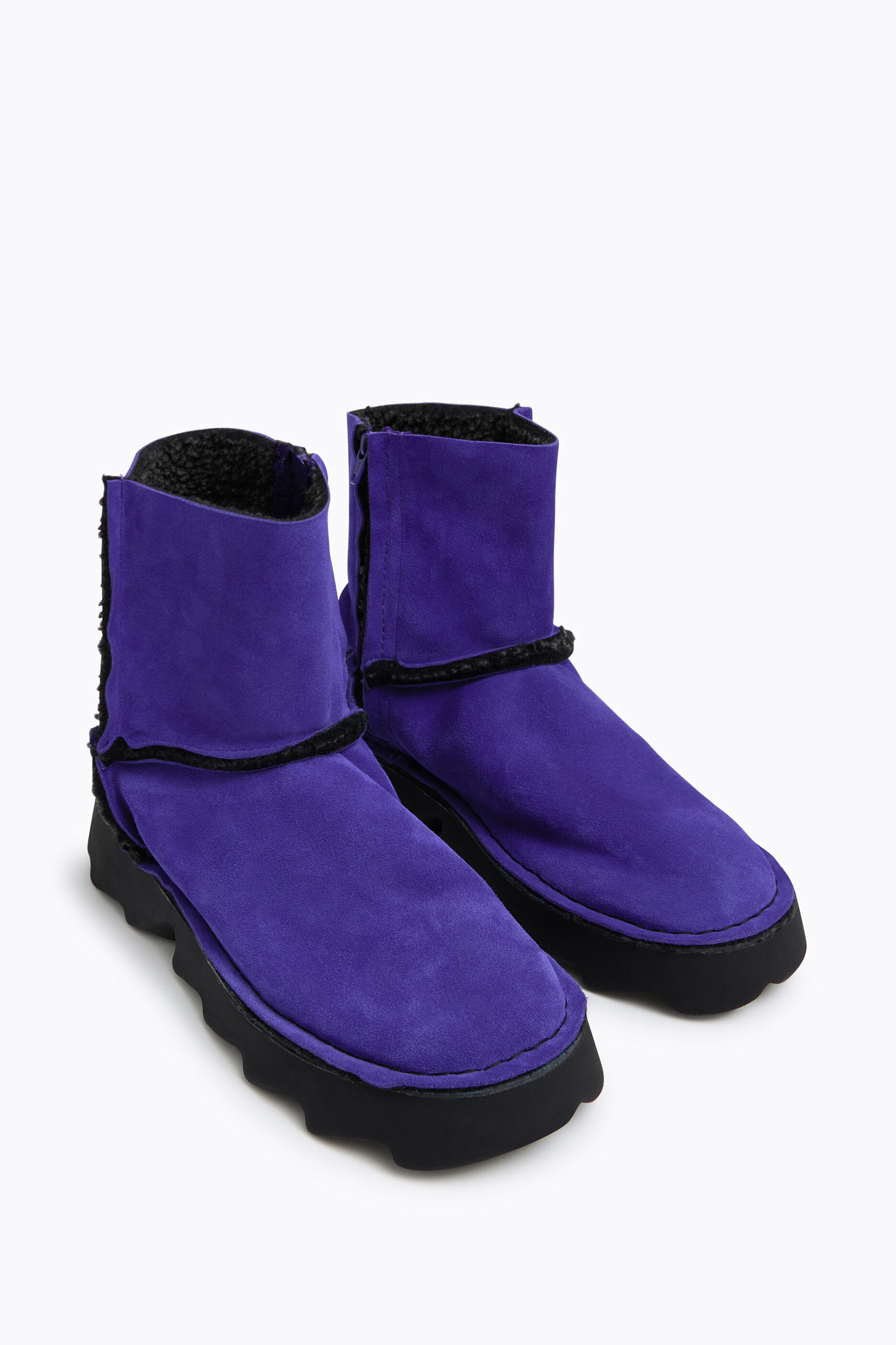 faux shearling boots