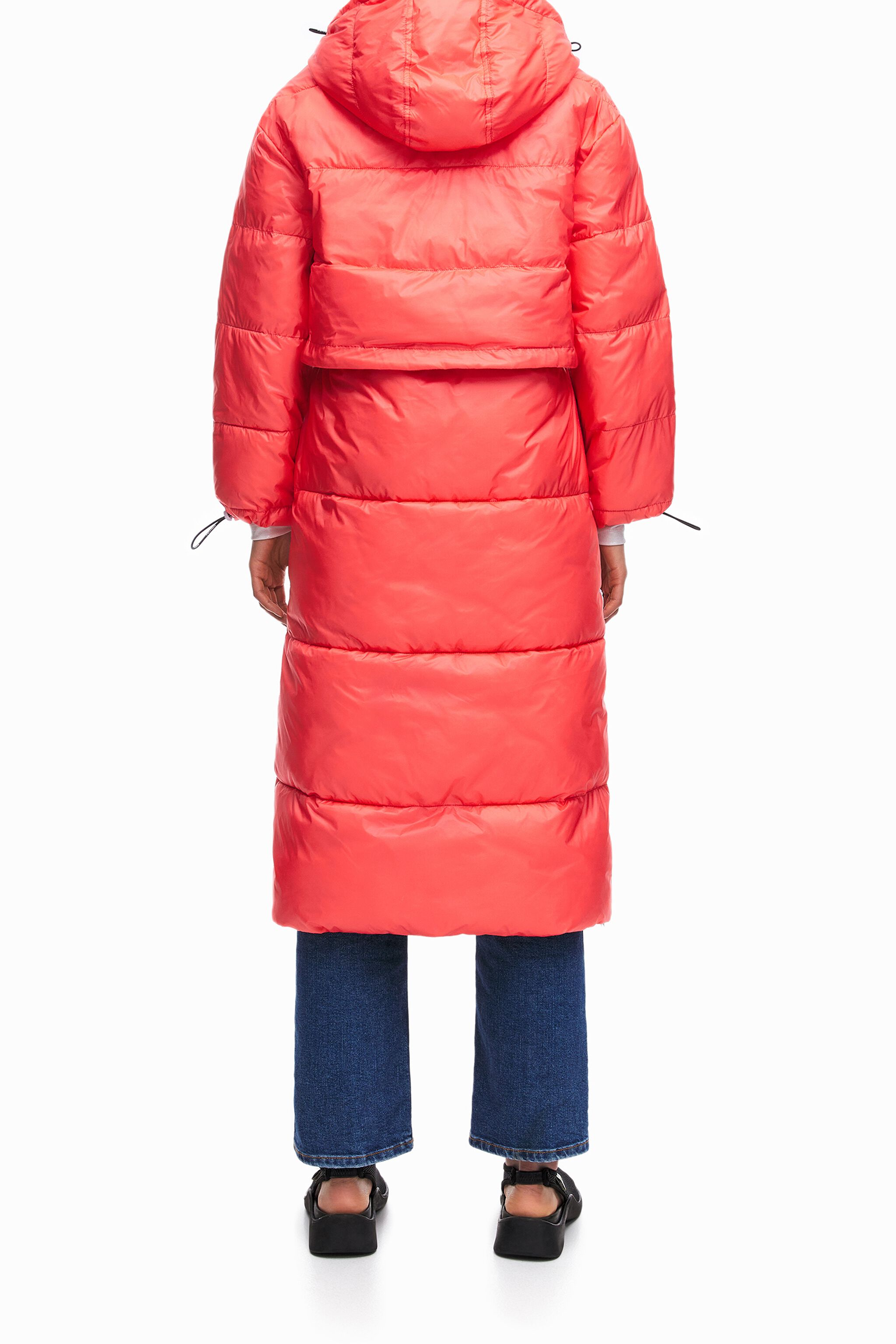 coral puffer jacket