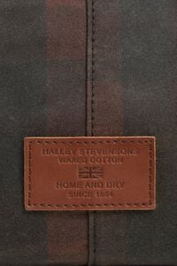 Large hunter brown tartan Madrid bag