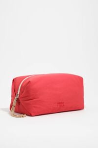 Large pomegranate nylon make-up case