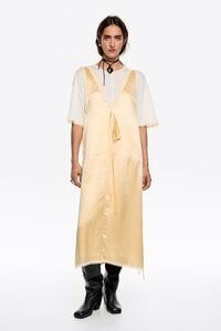 Butter lace overlay dress