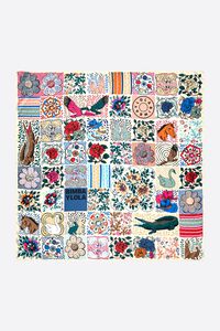 Pa&ntilde;uelo mosaico marfil