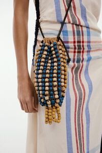 Blue crochet mini bag