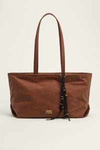 Medium rust coated shopper bag