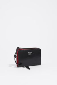 Cartera compacta piel negro