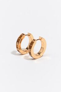 Pendientes aro mediano logo topo