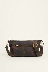 Grand sac Madrid tartan marron chasse