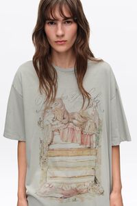 Light gray F&aacute;bula logo T-shirt