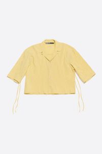 Camisa boxy rayas amarilla