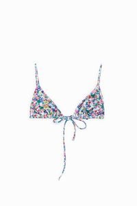 Top biquini print Flora