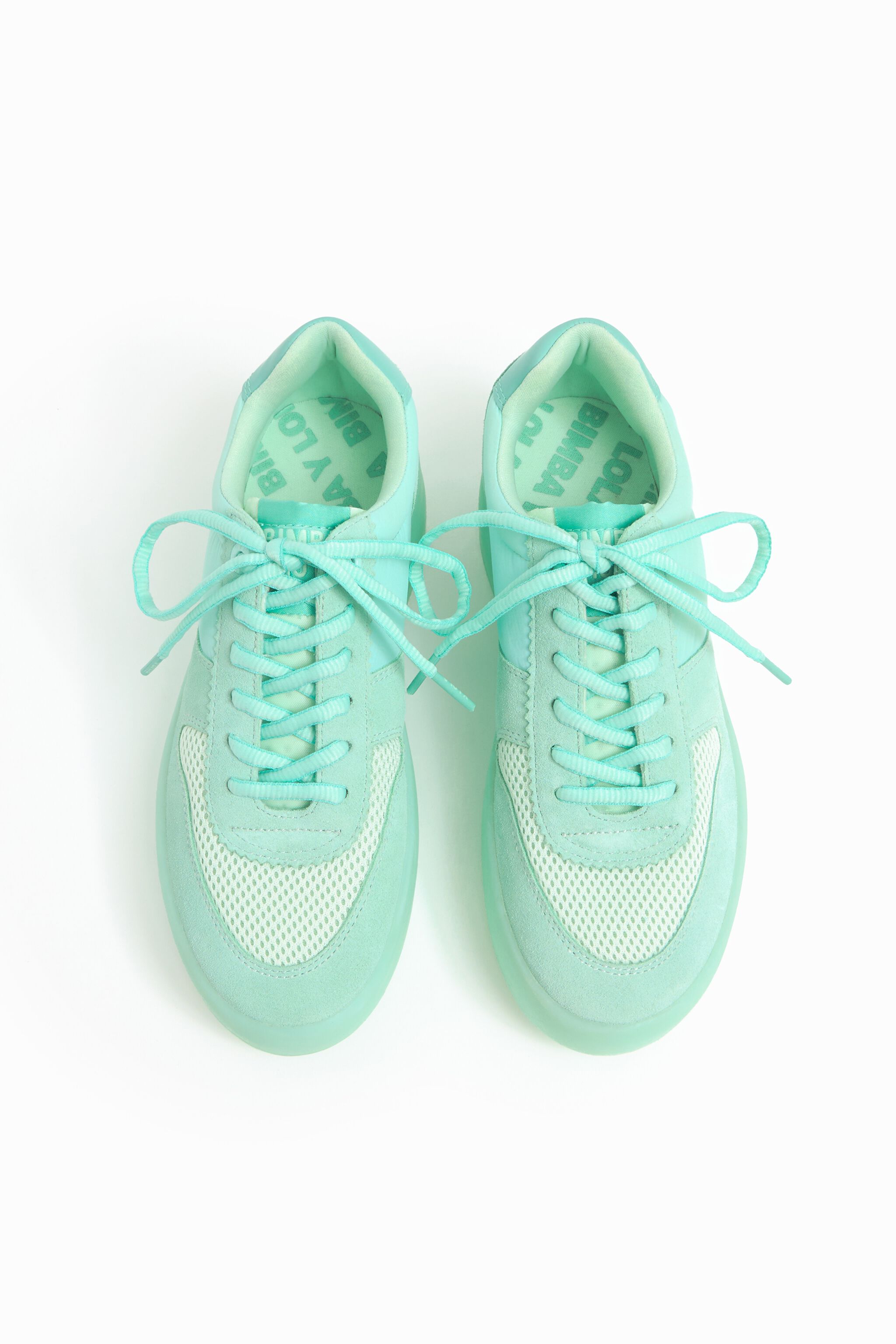 Turquoise platform sneaker