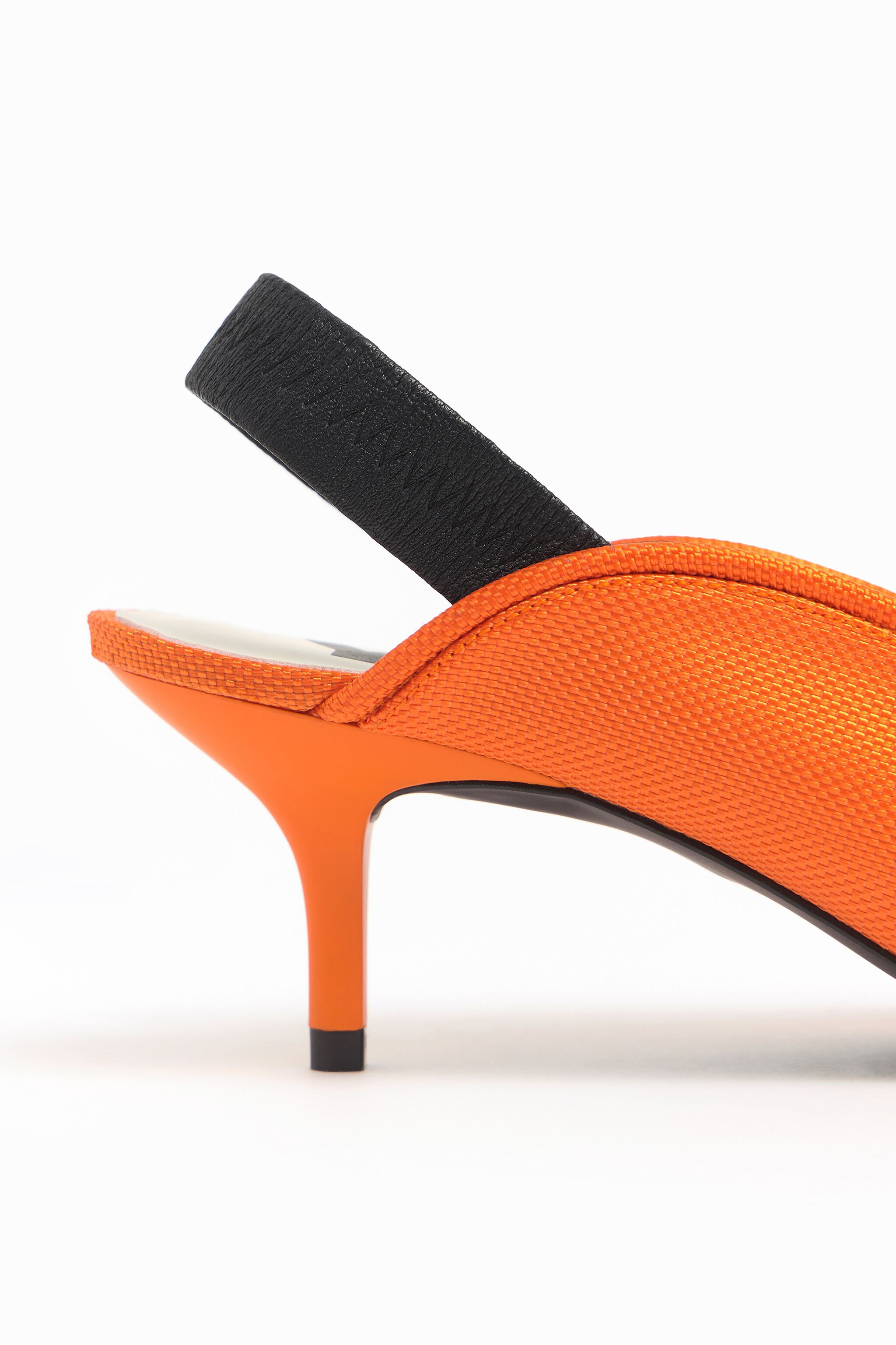 Sapato salão nylon laranja