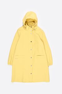 Жовтий прогумований прямий тренч