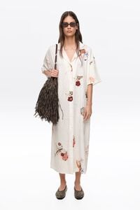 Off-white Seabed wrinkled fabric shirt dress