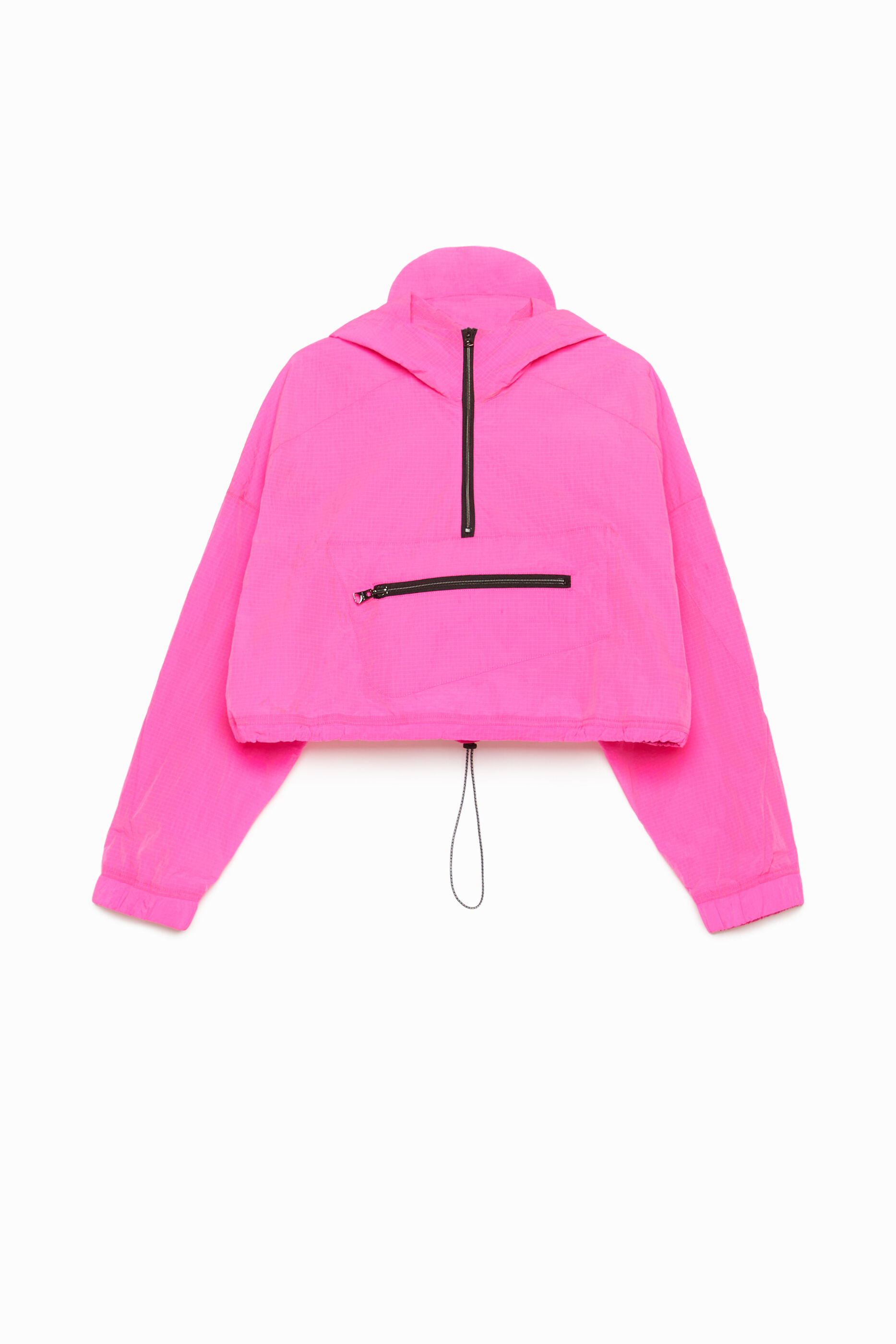 Cazadora canguro técnica fucsia