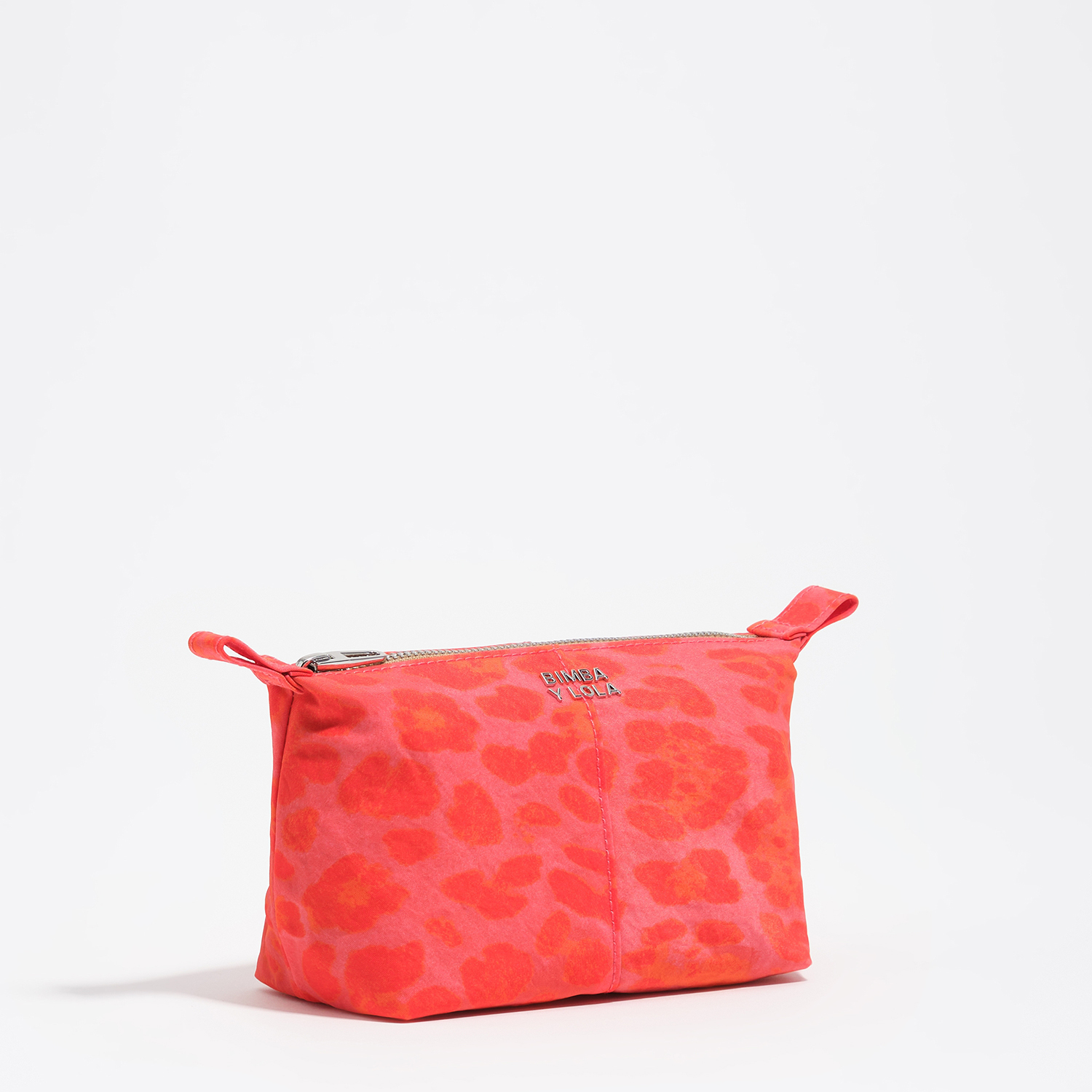 Bimba Y Lola Leopard Pink Pink Leopard Nylon Trapecio Make-Up Case