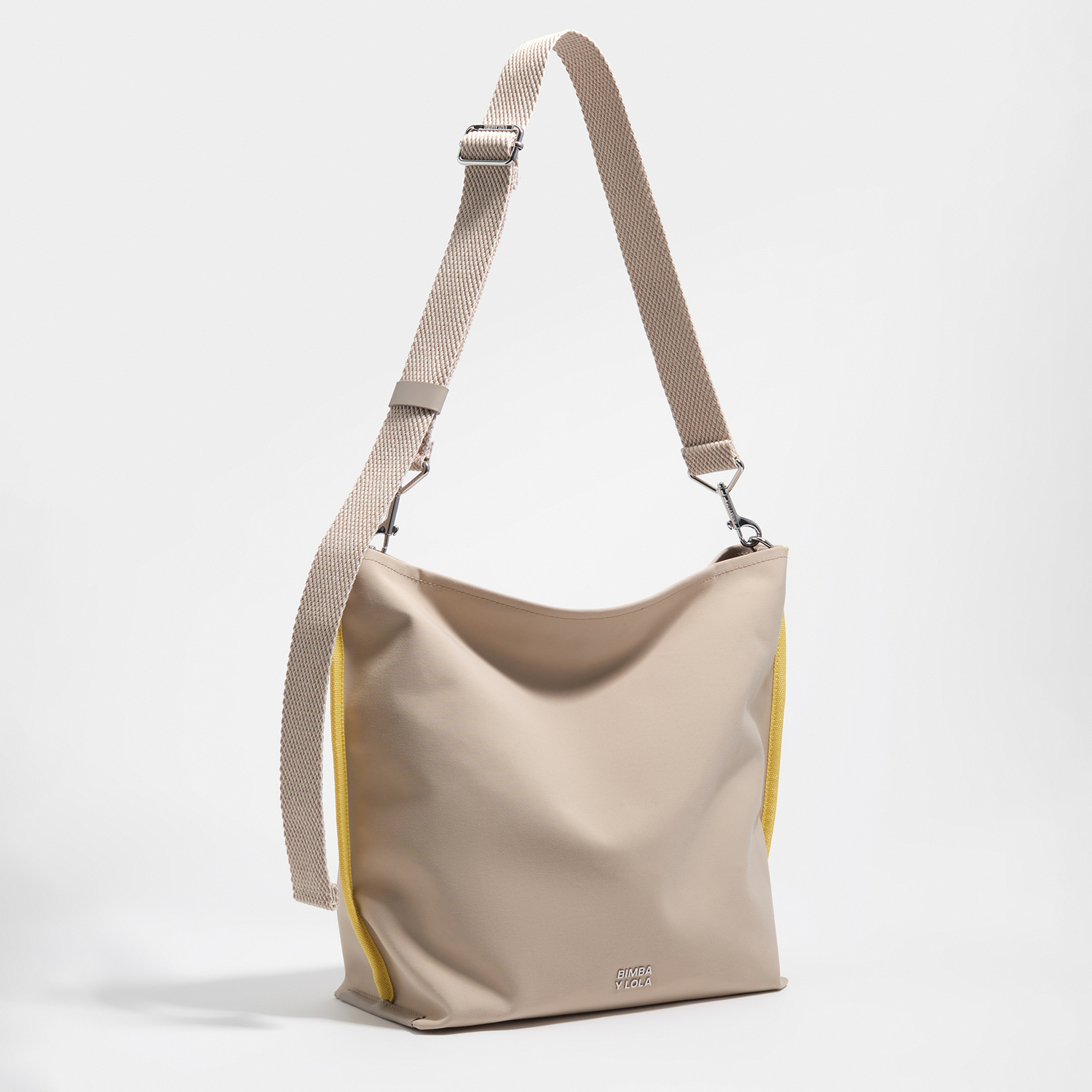 Bimba Y Lola Sand Medium Gabardine Carlino Bag