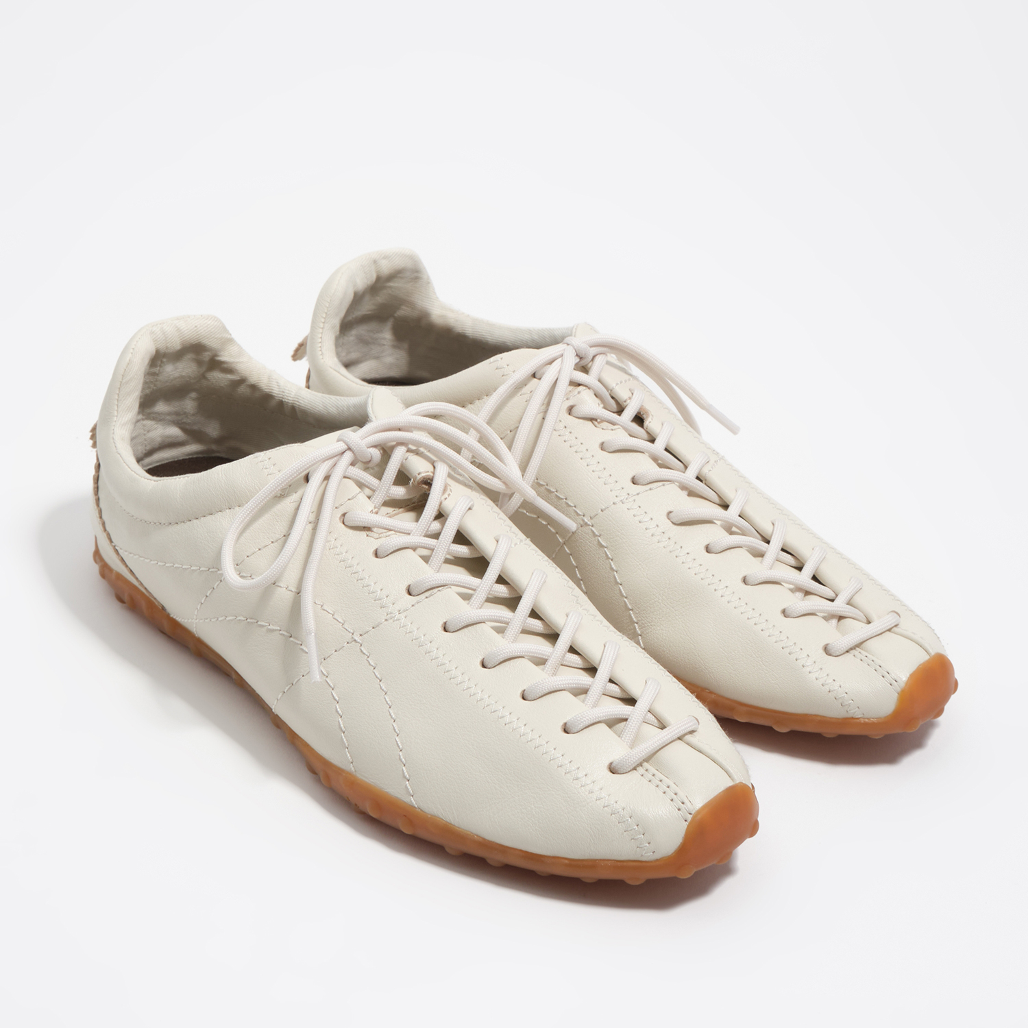 Buty sportowe 13 12 sznurowane skóra białe