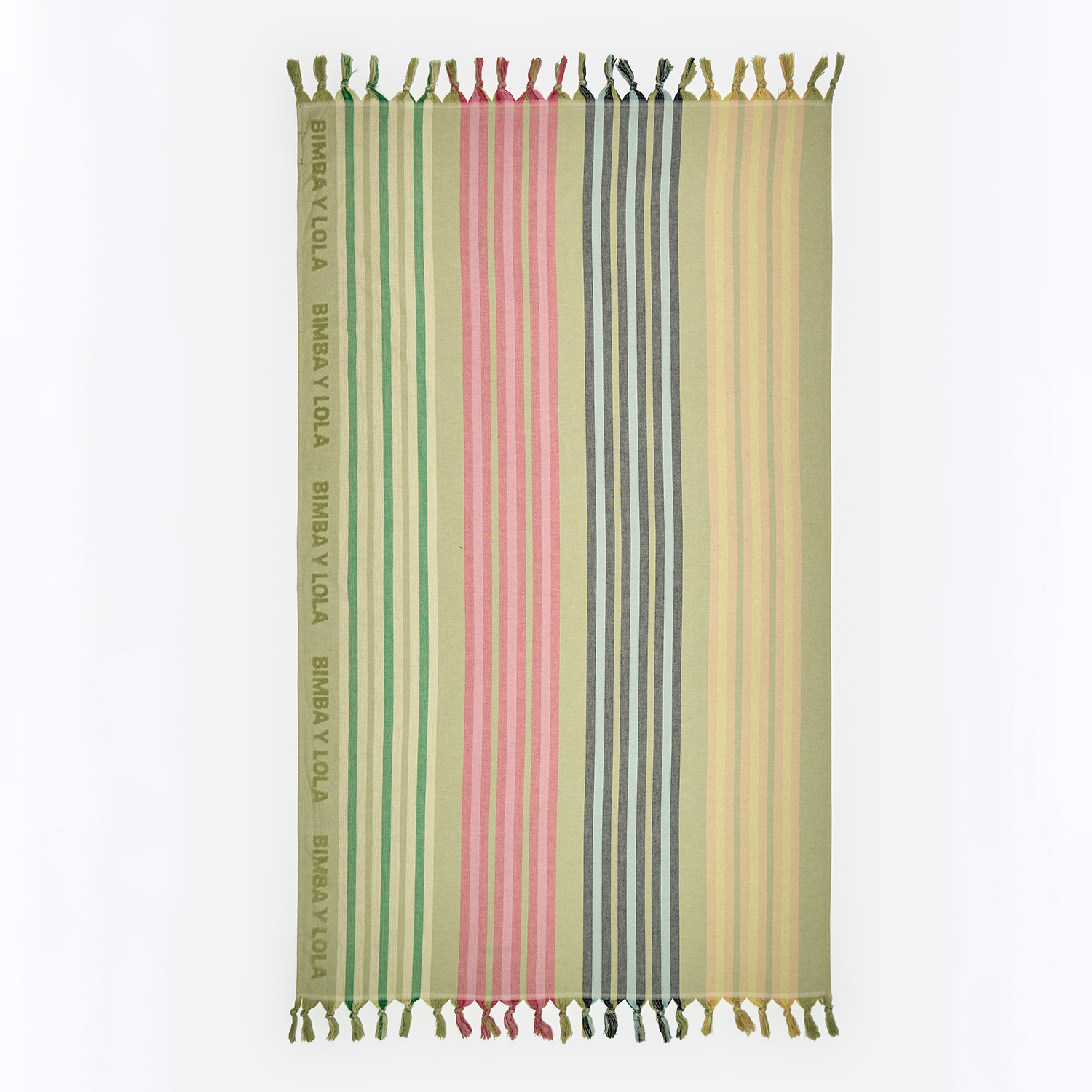 Bimba Y Lola Green Striped Towel