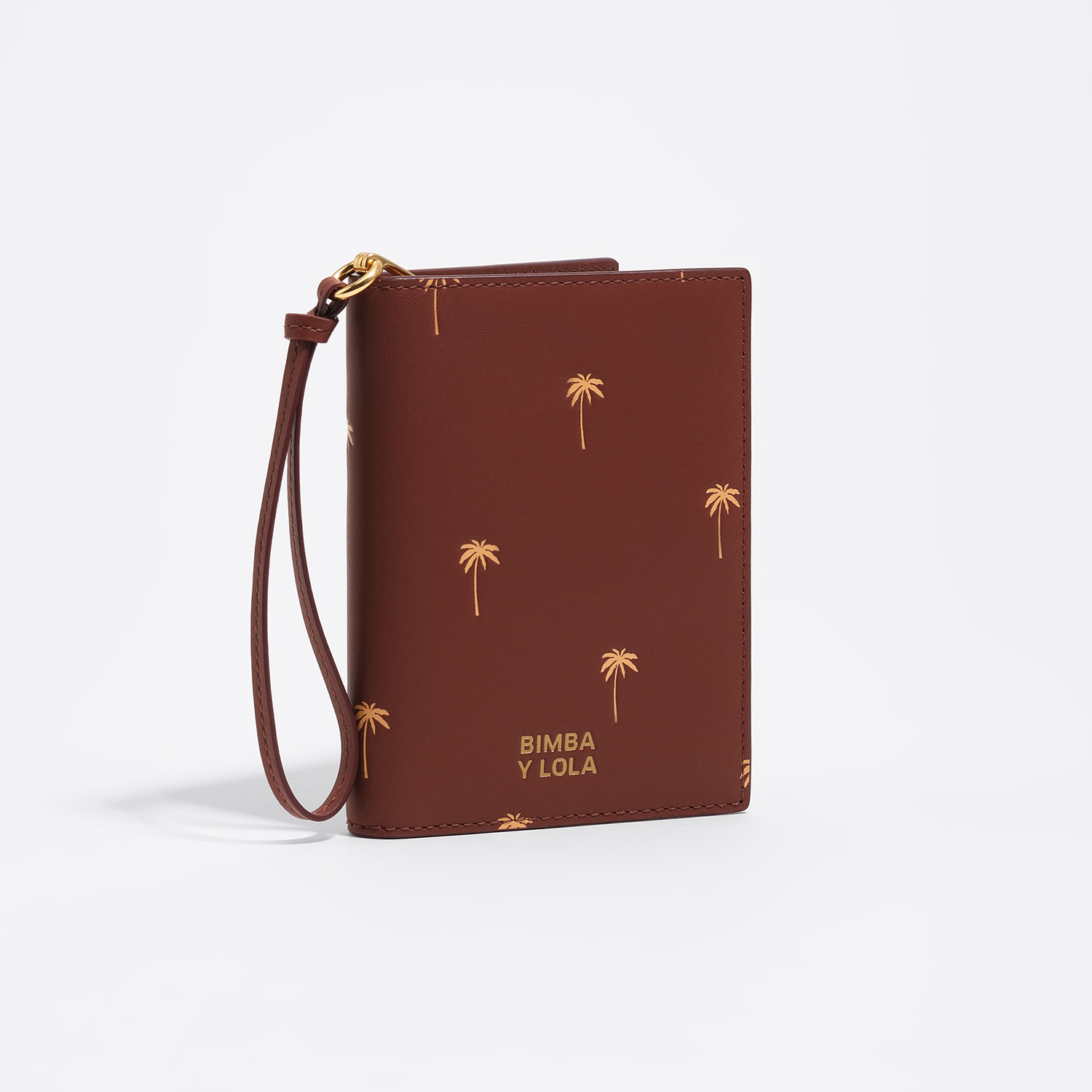 Bimba Y Lola Nut Wal Leather Passport Cover