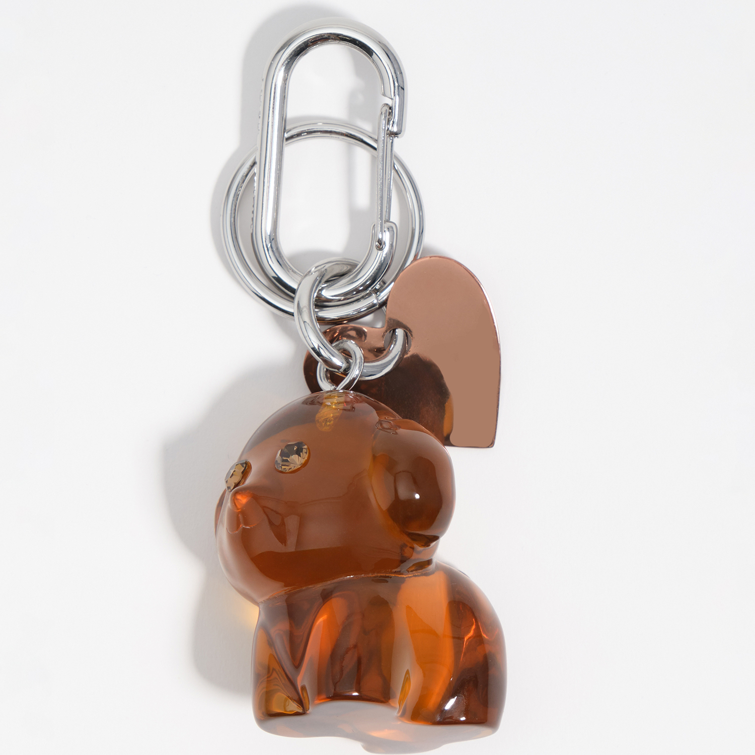 Bimba Y Lola Brown Resin Dog Key Ring