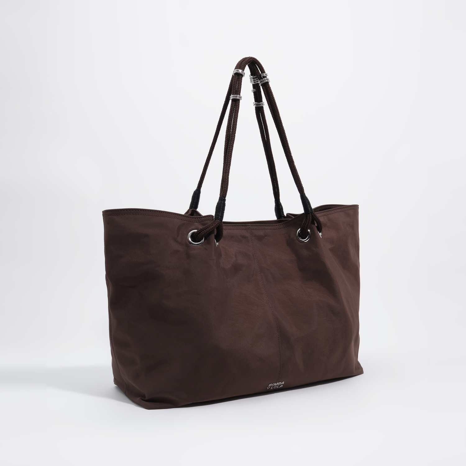 Torebka shopper maxi nylon mokka