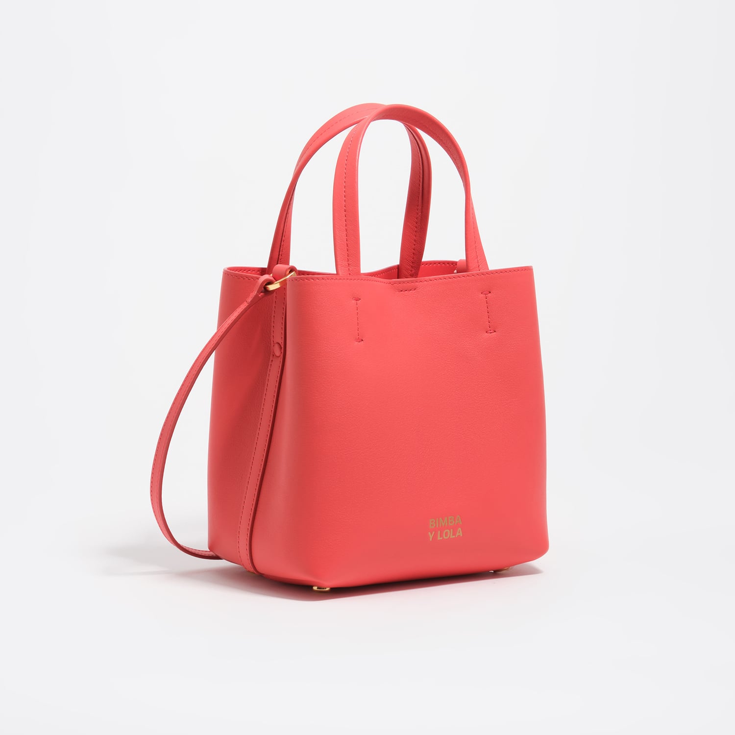 Bimba Y Lola Bright Red Intense Red Small Leather Chihuahua Bag