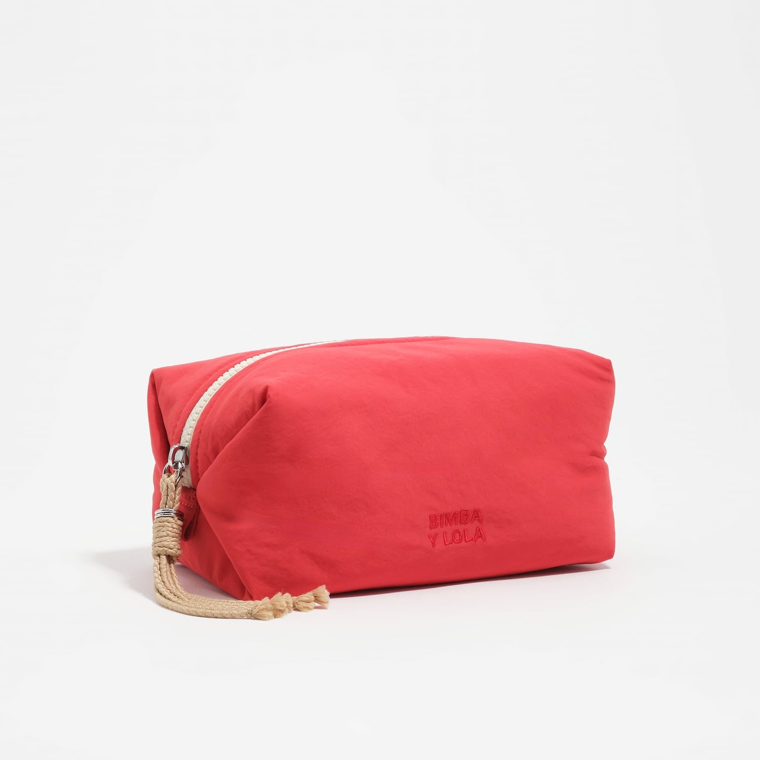 Bimba Y Lola Grenadine Medium Pomegranate Nylon Make-Up Case