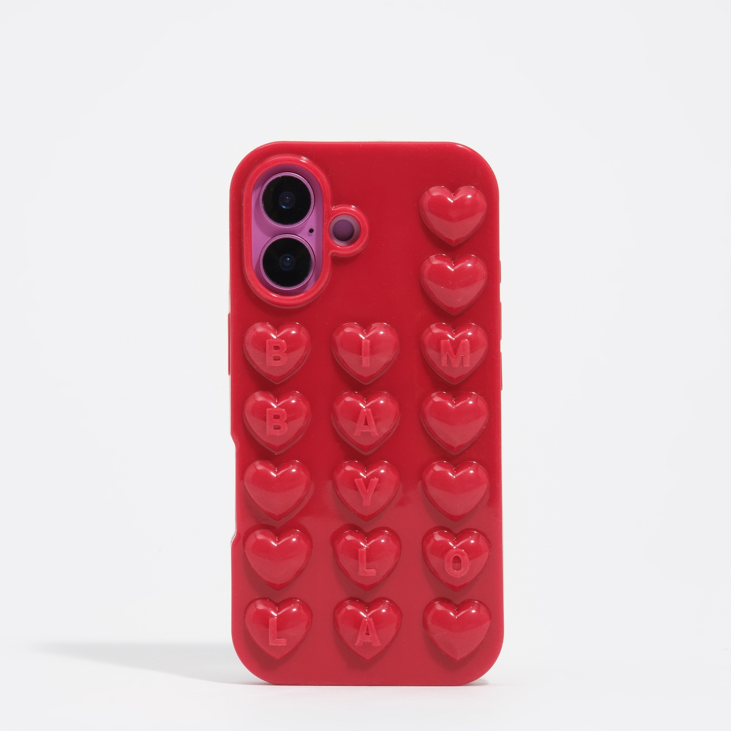 Etui silikon iPhone 16 błyszczące czerwone 2