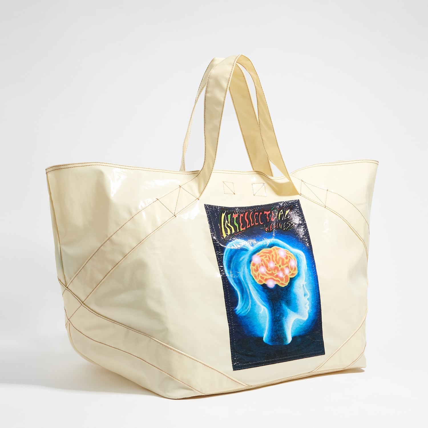 Torebka shopper XL Lorena Prain kość słoniowa