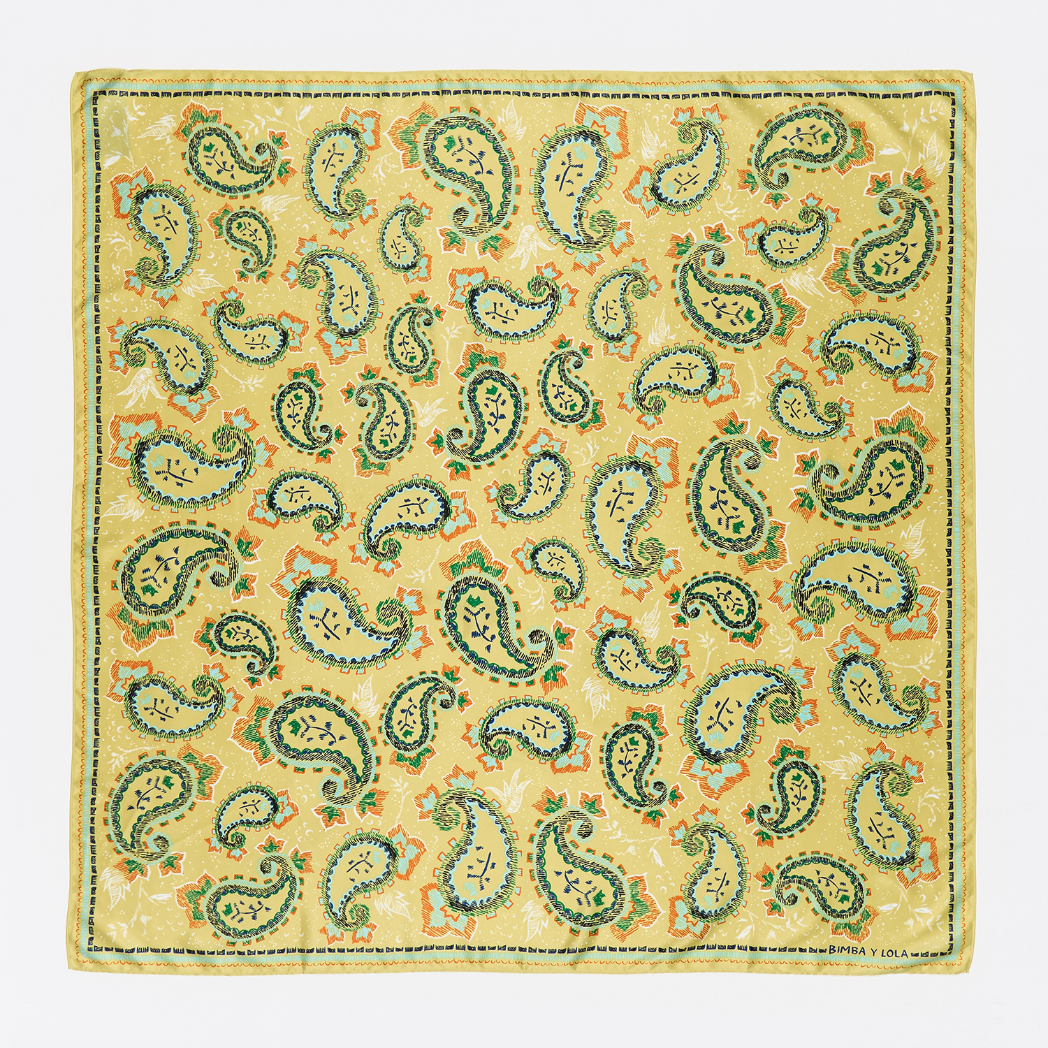 Bimba Y Lola Banana Paisley Scarf