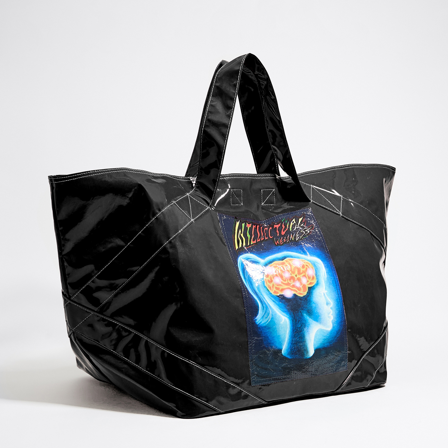 Torebka shopper XL Lorena Prain czarna