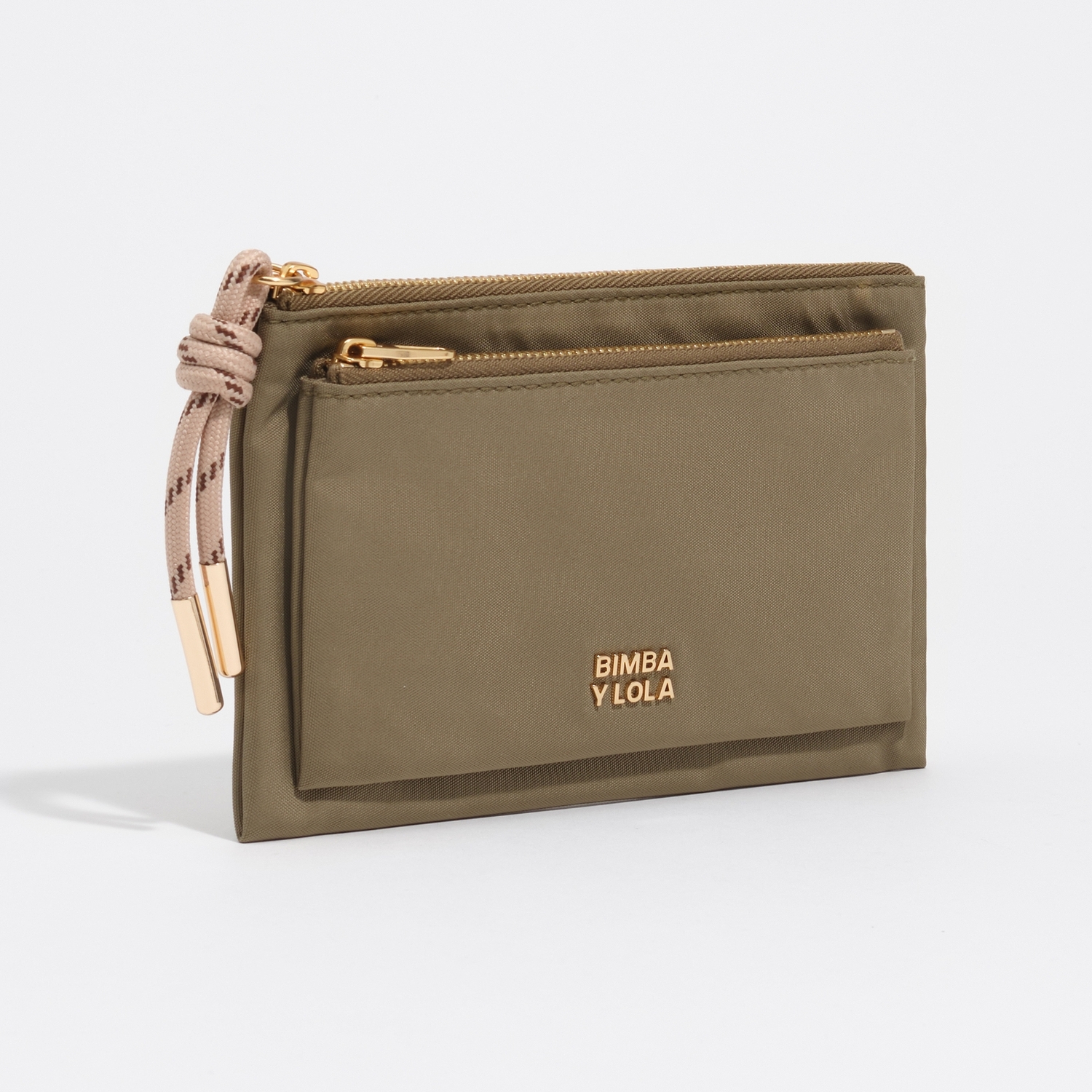 Portfel pocket nylon oliwkowy