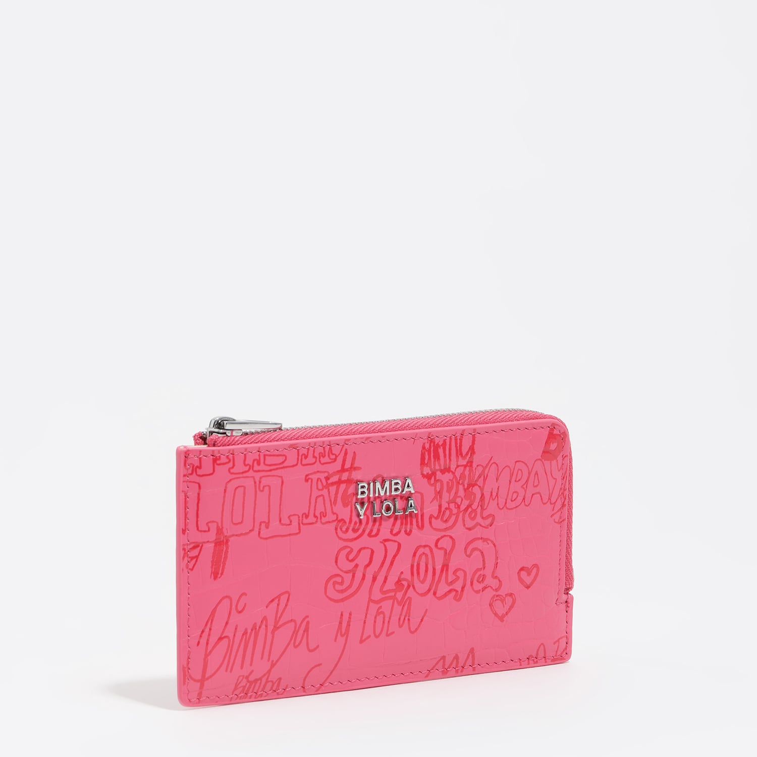 Bimba Y Lola Bimba Logos Pink Berry Berry Pink Bimba Logos Card Holder/Coin Purse