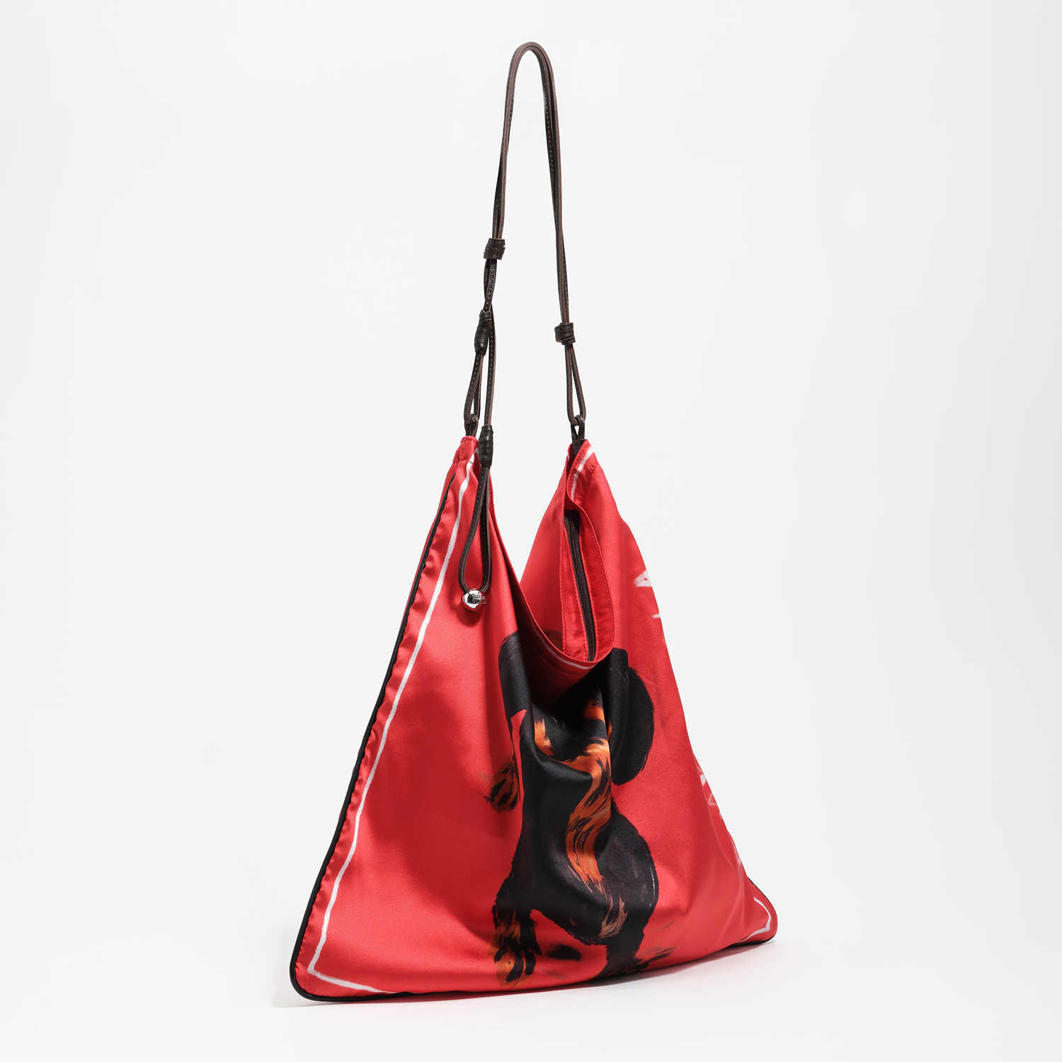 Bimba Y Lola Red Medium Dogs Scarf Bag