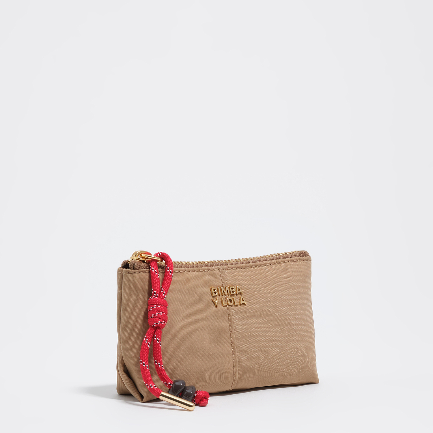 Bimba Y Lola Camel Nylon Coin Purse
