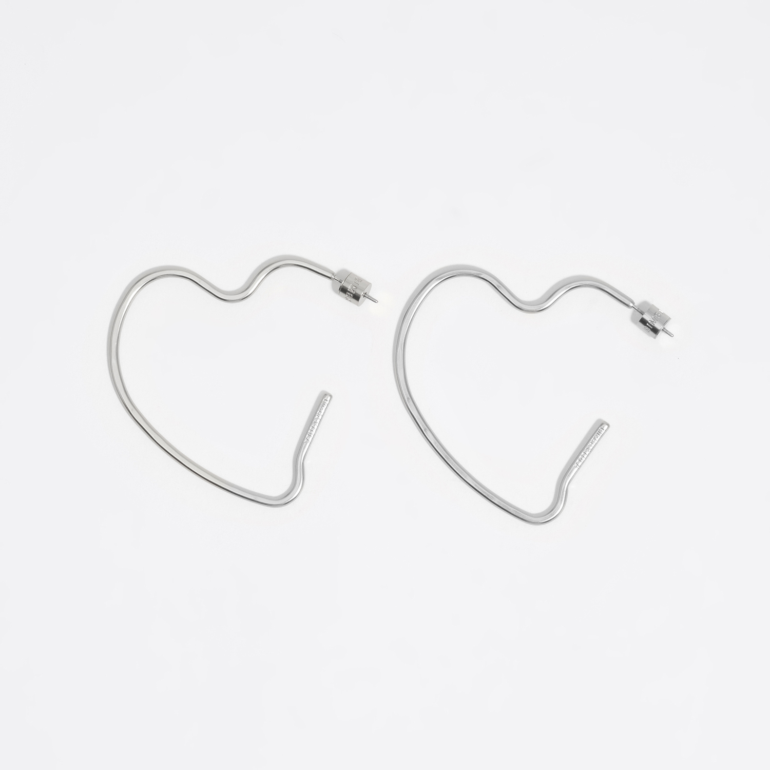 Bimba Y Lola Silver Heart Earrings