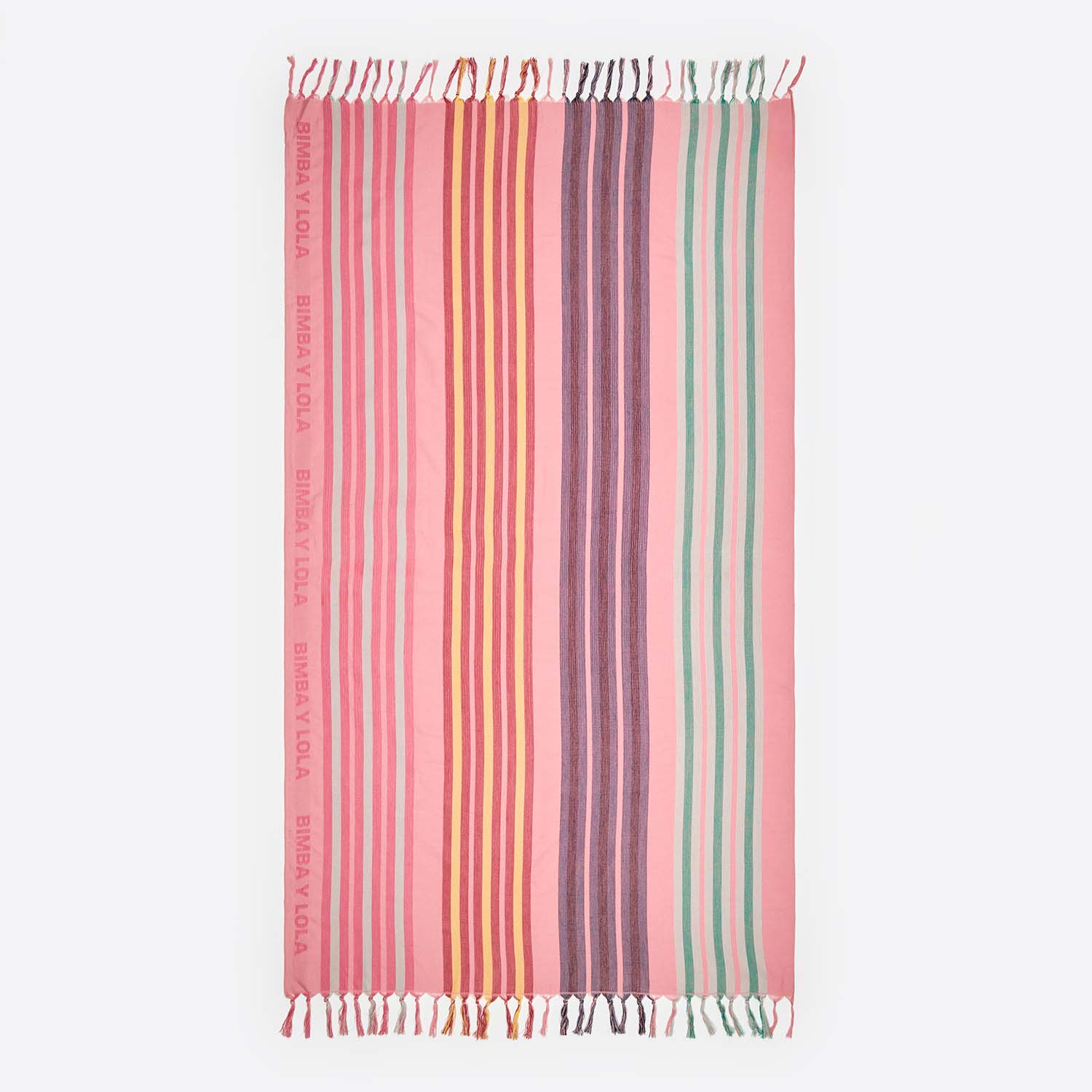 Bimba Y Lola Pink Striped Towel