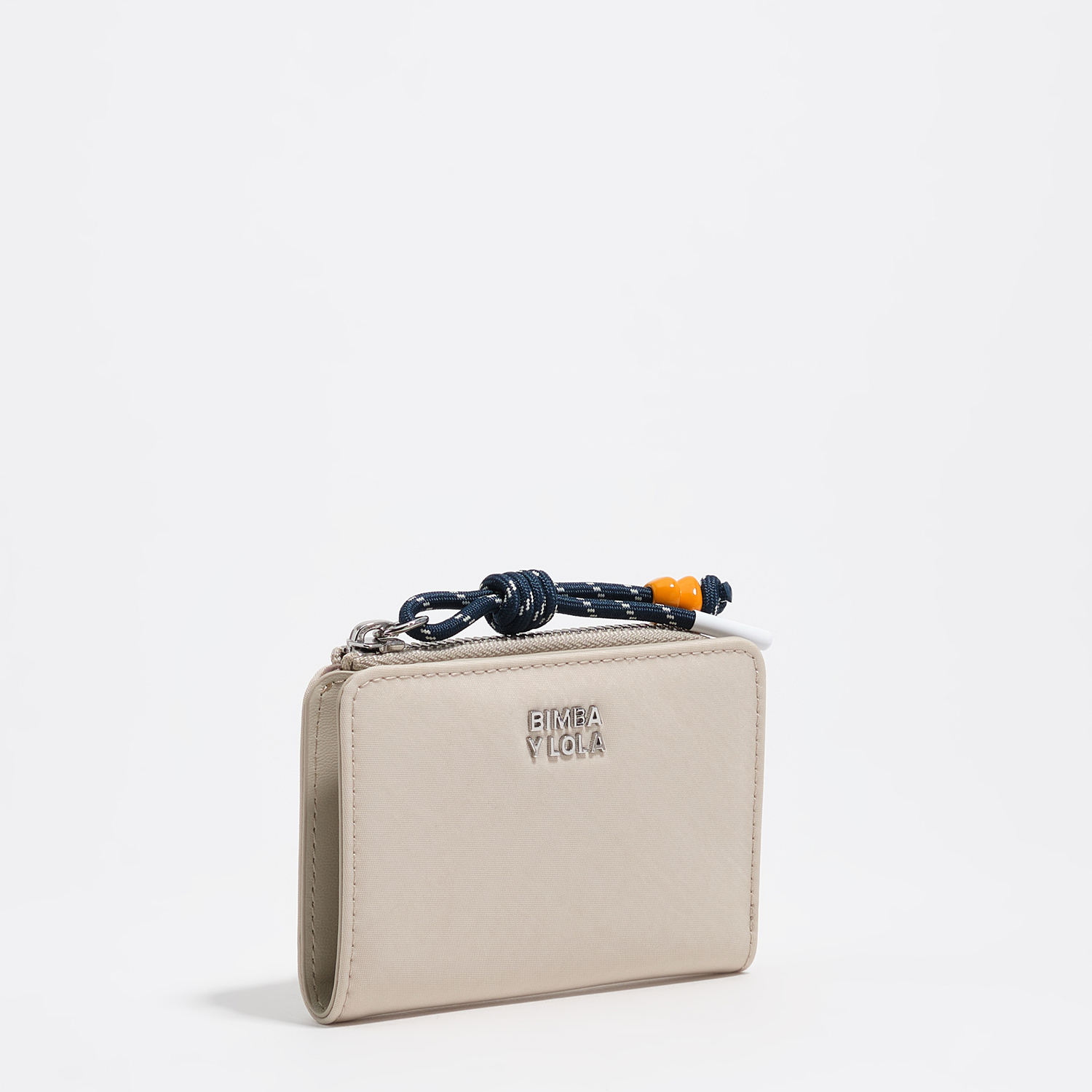 Bimba Y Lola Stonewhite Stone White Nylon Compact Purse