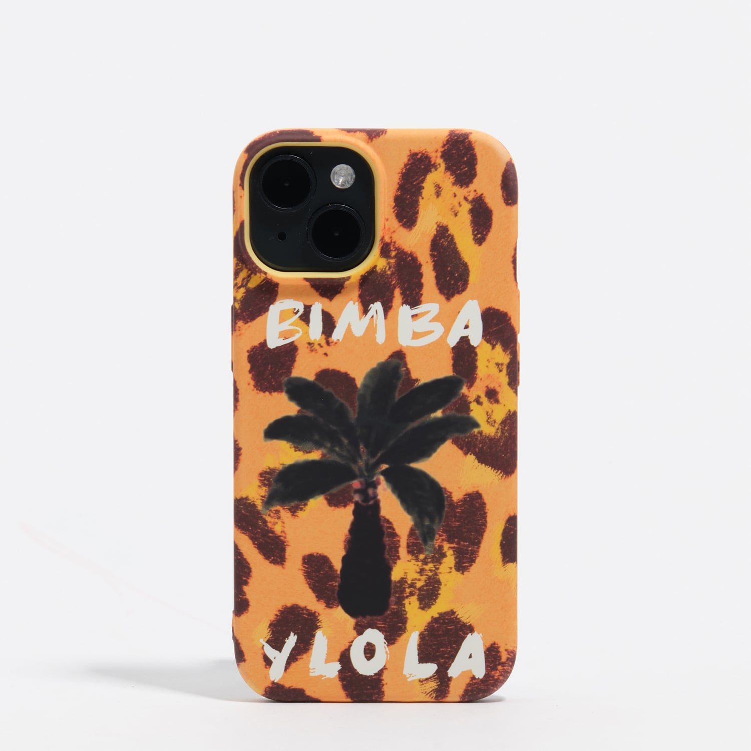 Bimba Y Lola Yellow Iphone 15 Palm Tree Rigid Case