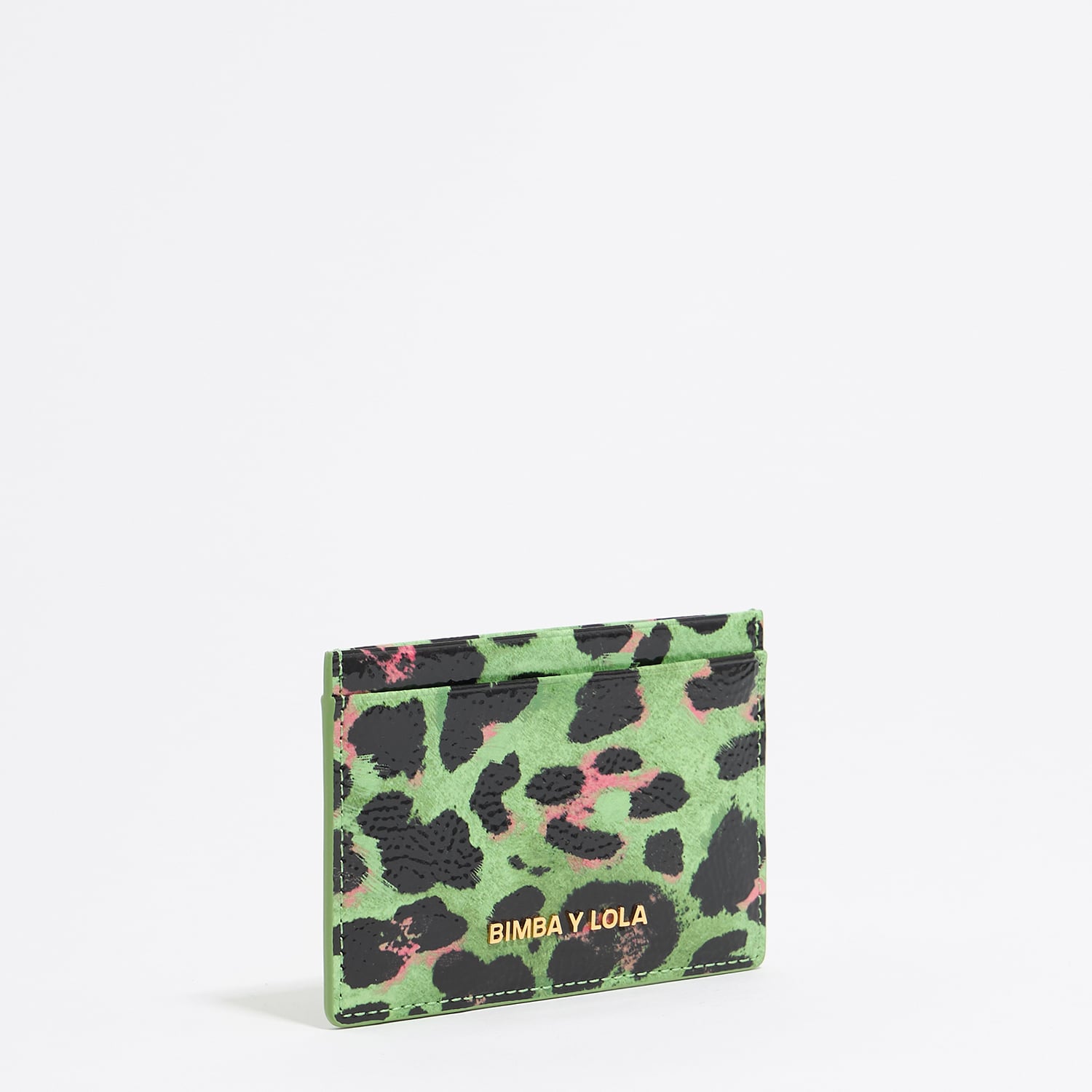 Etui na karty Leopard zielone