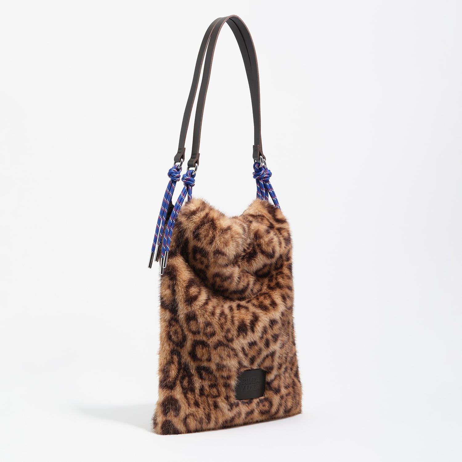 Torebka tote sztuczne futerko Leopard beżowa
