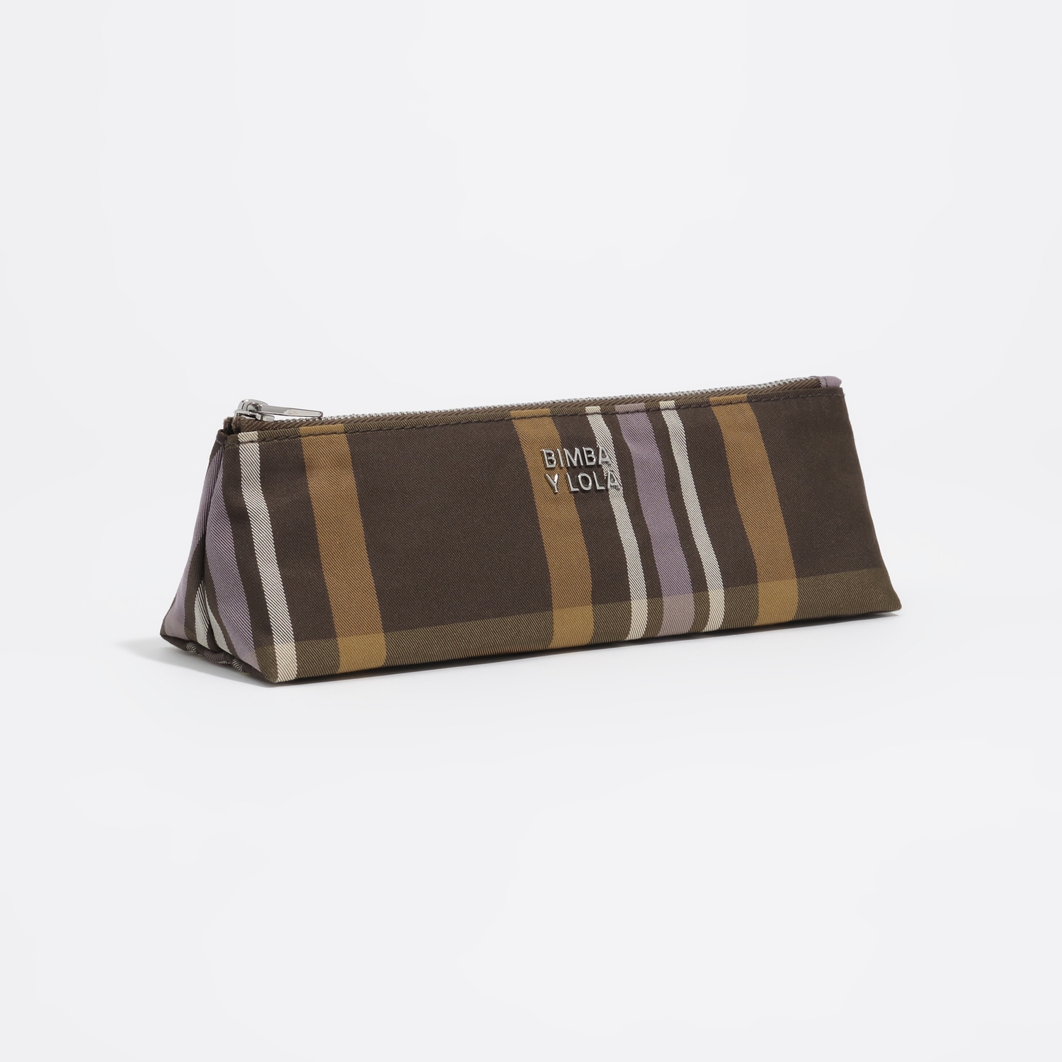 Etui żakard tartan hunter green