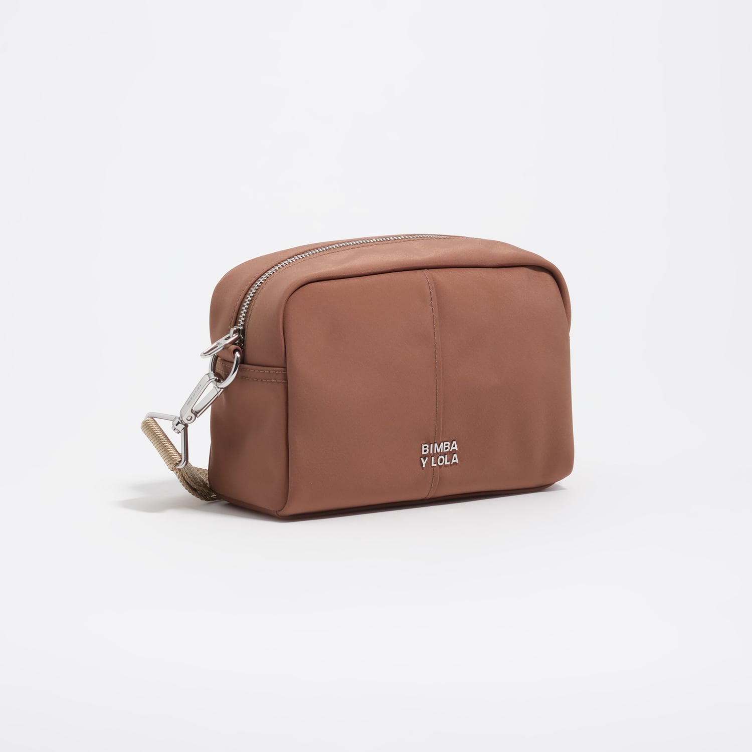 Bimba Y Lola Nougat Tan Nylon Crossbody Bag