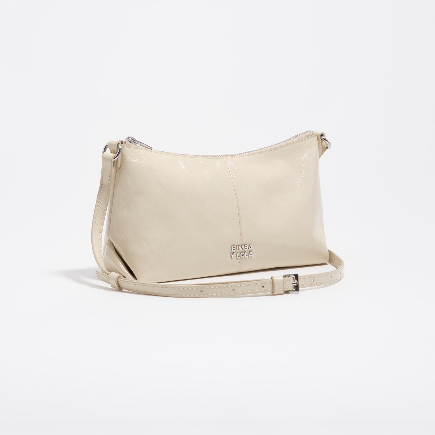 Bimba Y Lola Ivory Leather Mini Bag