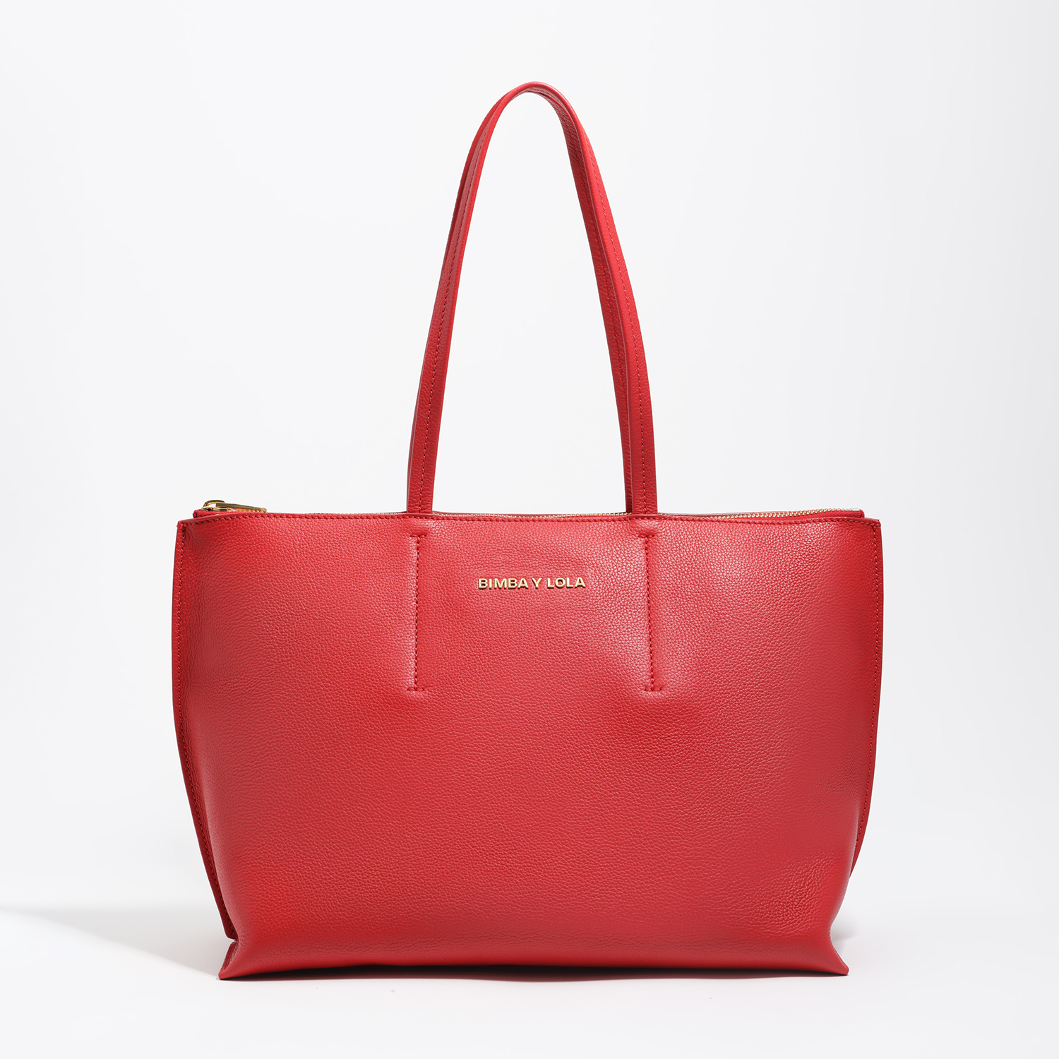 Torba shopper duża skóra czerwona