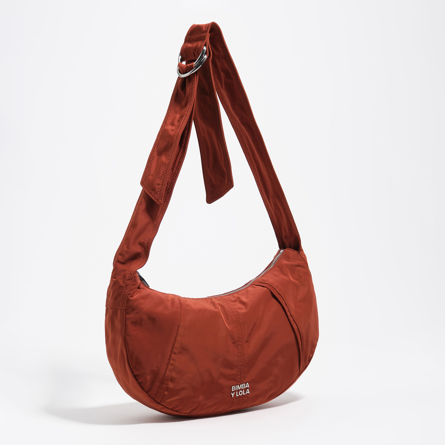 Bimba Y Lola Rust Medium Moon Bag