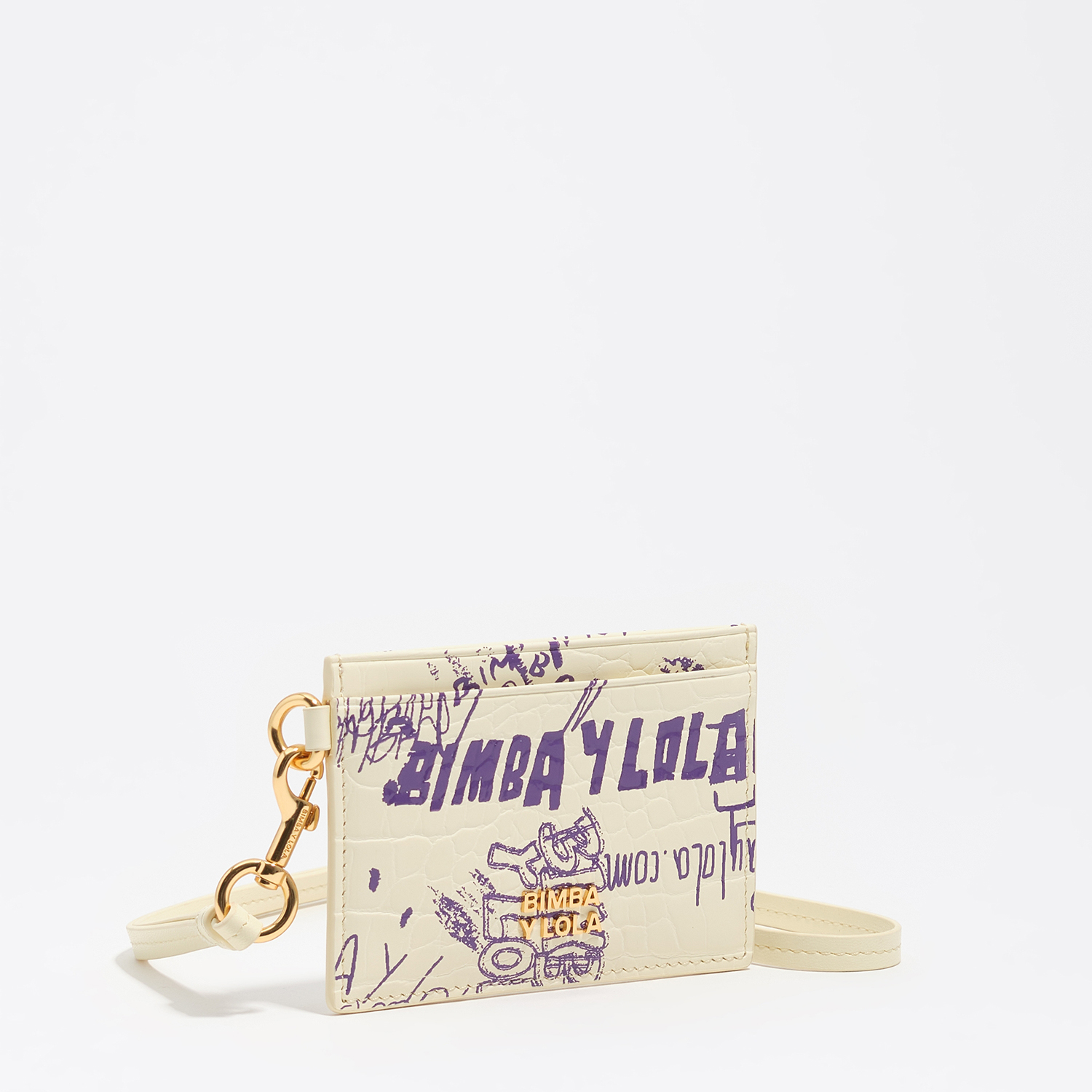 Bimba Y Lola Bimba Logo Yellow Purple Yellow And Purple Bimba Logos Card Holder